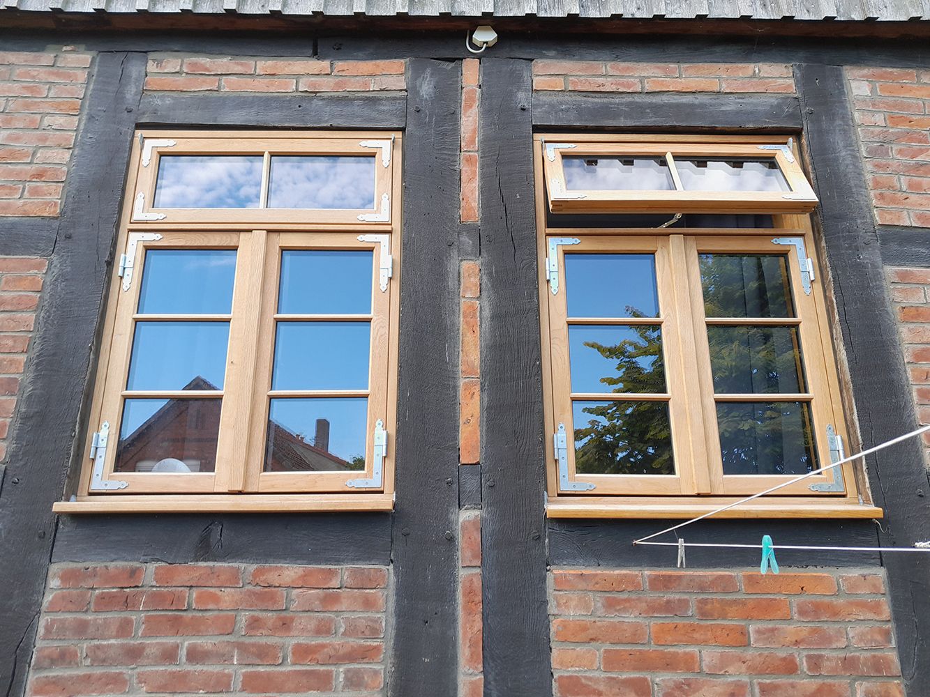 Hamburger Fenster in Eiche